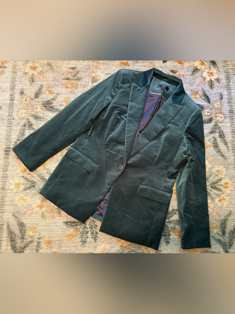 J.Crew Willa Blazer in Stretch Velvet Size 12